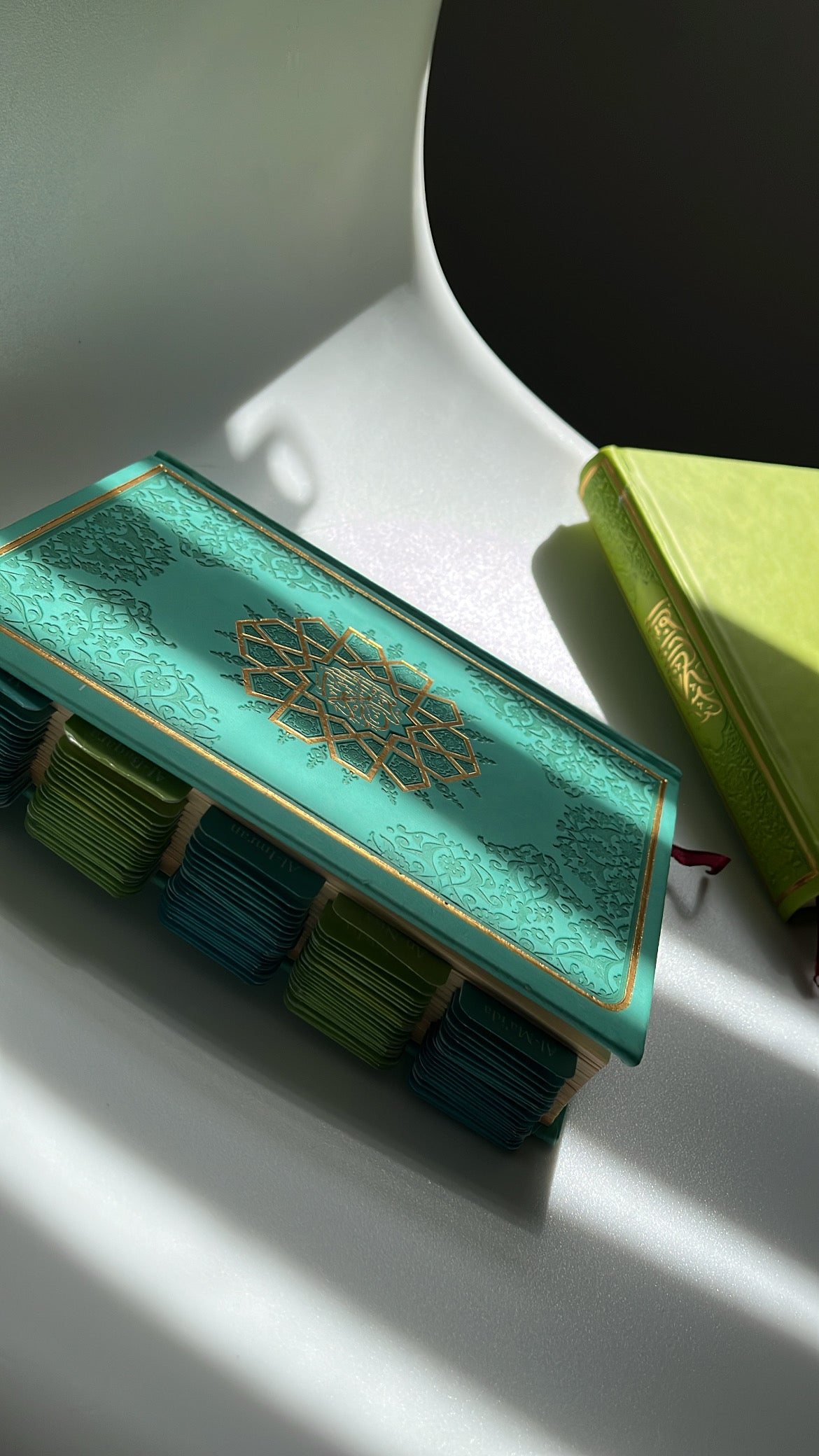 Corans avec onglets Sourate - Vert / Turquoise